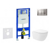 Geberit Duofix Set predstenovej inštalácie, klozetu Oudee Vortex a dosky softclose, tlačidlo Sigma30, lakovaný chróm mat/chróm SANI11CA1148
