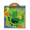 SES Magické Dino omaľovánky s flitrami modré/zelené
