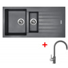 Sinks PERFECTO 1000.1 Titanium + Vitalia GR G16372