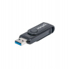 MANHATTAN Mini čítačka pamäťových kariet, 24 v 1, USB 3.0, čierna, externá (101981)