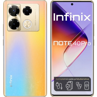 Infinix Note 40 PRO, 12 GB, zlatý 4894947019432