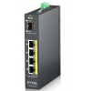 ZyXEL Zyxel RGS100-5P Nespravované L2 Gigabit Ethernet (10/100/1000) Podpora napájania cez Ethernet (PoE) Čierna (RGS100-5P-ZZ0101F)