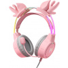 Herné slúchadlá ONIKUMA X15Pro Pink/Deer Horns