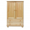 Drewmax Komoda KD155 Bezbarvý přírodní lak