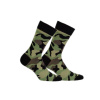 Pánske ponožky - vzorované - Wola Casual Funky Man 572 Farba: Vojenská zelená (khaki), Veľkosť: 42-44 (28-29)