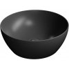GSI PURA keramické umývadlo na dosku, priemer 42 cm, čierna matná 885126