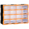 vidaXL Organizér so 16 strednými zásuvkami 52x16x37 cm - Oranžová - 97779-60005