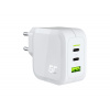 GreenCell Green Cell CHARGC08W 65W nabíjačka s 2xUSB-C+1xUSB biela 14528315
