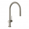 Hansgrohe Talis M54 - Kuchynská páková batéria 210, vyťahovateľná spŕška, 2jet, sBox, vzhľad nerezu 72801800