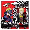 POPbuddies Persona 5 Royal Připínaček Placky 2-Pack Skull / Ryui Sakamoto