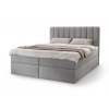 Čalúnená boxspring posteľ Magic - sivá Rozmer: 180x200