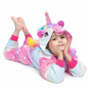 Pyžamo, župán - Onesie (kombinézy) veľkosť 152 biela, čierna (Unicorn Pyžamas Kigurumi Celkovod 146-158)