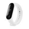 Silikonový řemínek FIXED Silicone Strap pro Xiaomi Mi Band 3/4, bílý FIXSSTB-1414-WH