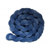 SenLove Zamatový mantinel pletený do vrkoča z 3 prameňov Zvoľte farbu: Tmavomodrá, Zvoľte rozmer: 360 cm
