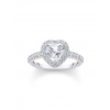 Thomas Sabo TR2477-051-14-56 Silver Halo-Ring in Heart Shape with white Zirconia Ladies