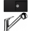 Set Schock S23-7 (dřez Formhaus D-100L Onyx + baterie Cosmo.120 Chrom)