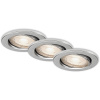 BRILONER Vstavané LED svietidlo hliník, GU10 5W 460lm 3000K pr. 86 x 70 mm, 3 ks