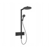 Hansgrohe Raindance Alive S Sprchový set s termostatom, priemer 30 cm, 3 prúdy, EcoSmart, matná čierna 24596670-HG