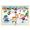 Viga puzzle ročné obdobia Zima