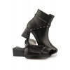 ČLENKOVÁ OBUV KARL LAGERFELD BEATA STUDS ANKLE BOOT BLACK LTHR