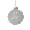 VIANOČNÁ GUĽA šiška, sklo Elisea 8/16cm STRIEBORNO-ZELENÁ