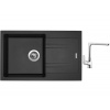 Set Sinks LINEA 780 N Metalblack + batéria Sinks batéria CASPIRA chróm