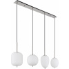Globo Lighting Blacky I závesné svietidlo 4x40 W biela-niklová 15345-4NO