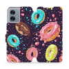 Flipové pouzdro Mobiwear - Motorola Moto G54 5G / Moto G54 5G Power Edition - VP19S Donutky (Knížkové flip pouzdro, obal, kryt na mobil Motorola Moto G54 5G / Moto G54 5G Power Edition - VP19S Donutky