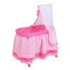 Košík pre bábiky Baby Mix Nikolka svetlo ružový