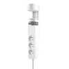 Solight 3z + USB A+C přenosné stolní zásuvky, 2m, bílá, USB rychlonabíječka 20W PD PP105C-PD20