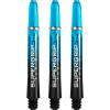 Násadky na šípky Harrows Supergrip Fusion čierne, aqua, dlhé