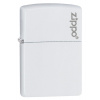 Zippo White Matte Logo 26417
