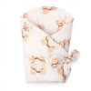Detská zavinovačka New Baby Love Teddy bear 80x80 cm beige béžová