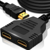 HDMI ROZDEĽOVAČ SPLITTER ROZBOČKA 2 PORTY SWITCH KÁBEL FULL HD 4K/60HZ