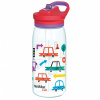 Quokka Kids Glow, Plastová fľaša so slamkou Cars, 580ml, 40285