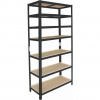 Meets-ecommerce UG Regál do garáže 200x120x60, 4-7 políc Farba: Čierna, Počet polic: 7 políc