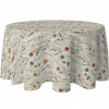 OKRÚHLY OBRUS NA STÔL DEKORAČNÝ 140 CM ŠKVRNÁM ODOLNÝ KRUH VZOR 393