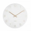 Karlsson 5788WH dizajnové nástenné hodiny, pr. 30 cm
