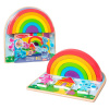 Melissa & Doug Dúhové puzzle z dreva 9-dielne