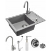 Kuchynská batéria - Nils šedá šedá šedá umývadlo 5in1 sifón (Kuchynská batéria - Nils šedá šedá šedá umývadlo 5in1 sifón)