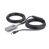 USB rozbočovač Startech U01043-USB-EXTENDER Čierna Striebristý