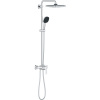GROHE Vitalio Comfort nástenný sprchový systém s pákovou batériou, horná sprcha 1jet EcoJoy 250 x 250 mm, ručná sprcha 2jet, chróm, 26985001