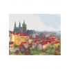 Diamantové maľovanie - PRAŽSKÝ HRAD Rámovanie: vypnuté plátno na rám, Rozmer: 40x50 cm