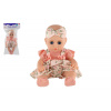 Panenka miminko mrkací plast 30cm pevné tělo v sáčku (00800507)