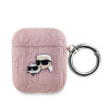 AppleMix KARL LAGERFELD puzdro pre Apple AirPods - umelá koža - Karl and Choupette - ružové