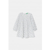 Dievčenské bavlnené šaty United Colors of Benetton 40VFGV028.P.Seasonal biela 104