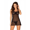 Zmyselná košieľka Joylace babydoll - Obsessive L/XL černá