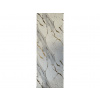 Biely PVC mramorový panel s jemnými šedými a zlatými vzormi-60x120 cm