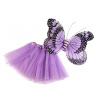 Karnevalový kostým - motýl Varianta: 2 levandulová, Balení: 1 sada