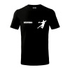 Handball sport - Tričko detské bavlnené - 122 cm/6 rokov ( Čierna )